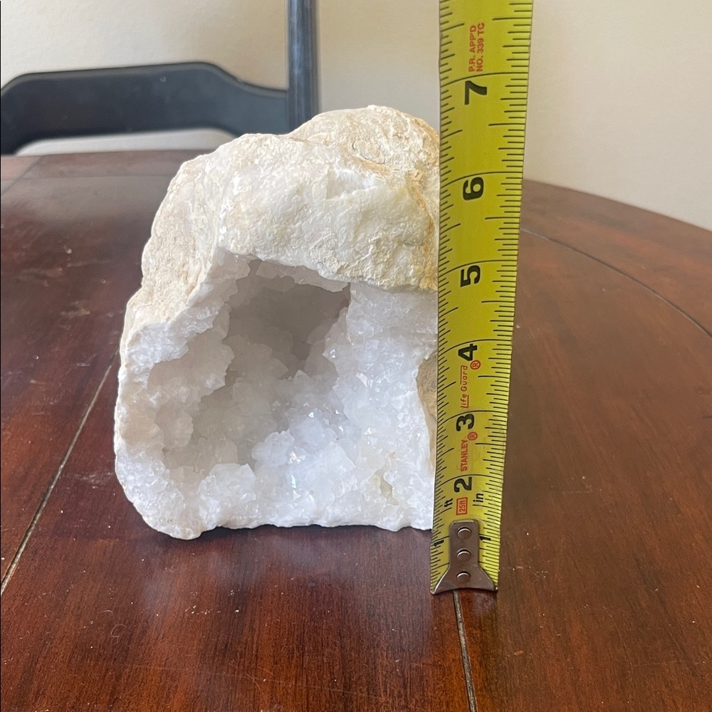 Natural White Geode Crystal - Picture 3 of 9